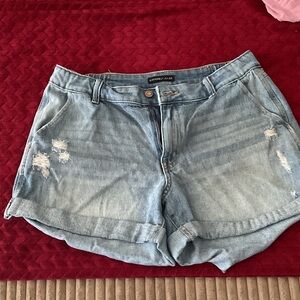 Sincerely Jules Light Blue Distressed Jean Shorts